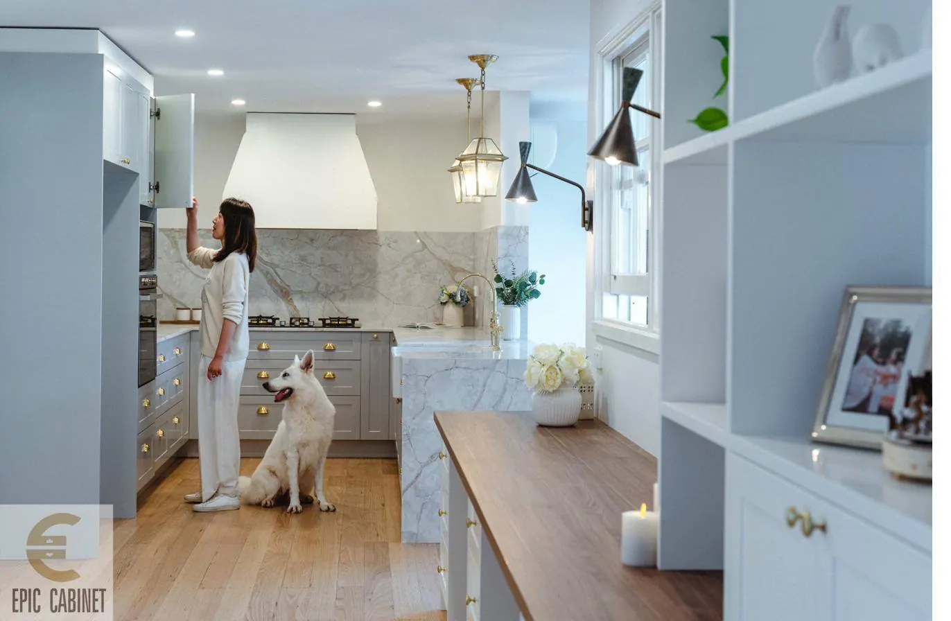 Epic Cabinet custom kitchen - Forrest Hill Hamptons renovation